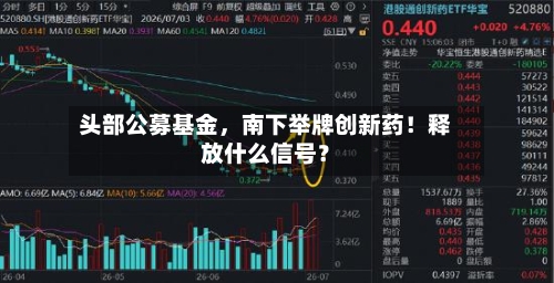 头部公募基金，南下举牌创新药！释放什么信号？