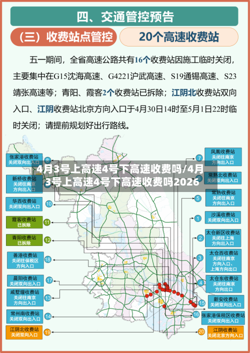 4月3号上高速4号下高速收费吗/4月3号上高速4号下高速收费吗2026-第3张图片