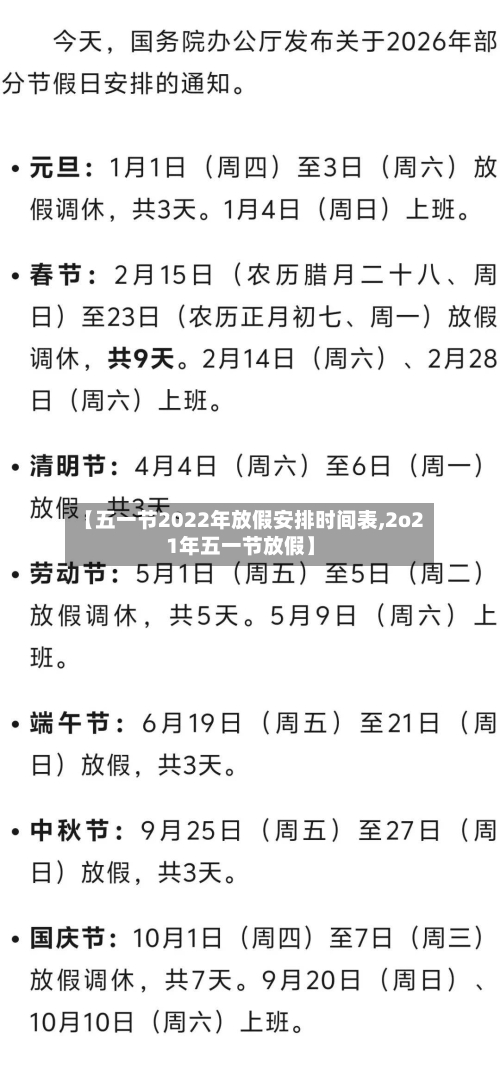 【五一节2022年放假安排时间表,2o21年五一节放假】