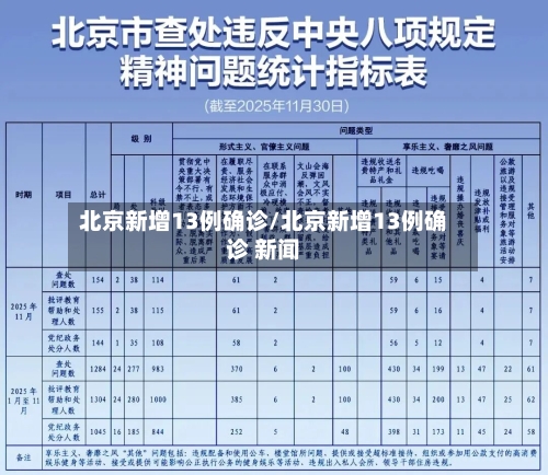 北京新增13例确诊/北京新增13例确诊 新闻-第2张图片