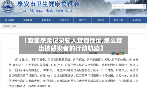 【查询感染记录输入查询地址,怎么查出被感染者的行动轨迹】-第3张图片