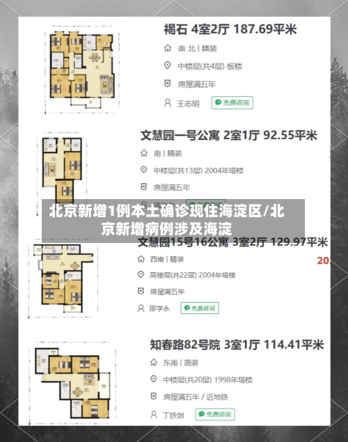 北京新增1例本土确诊现住海淀区/北京新增病例涉及海淀-第2张图片