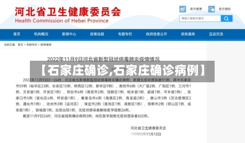 【石家庄确诊,石家庄确诊病例】