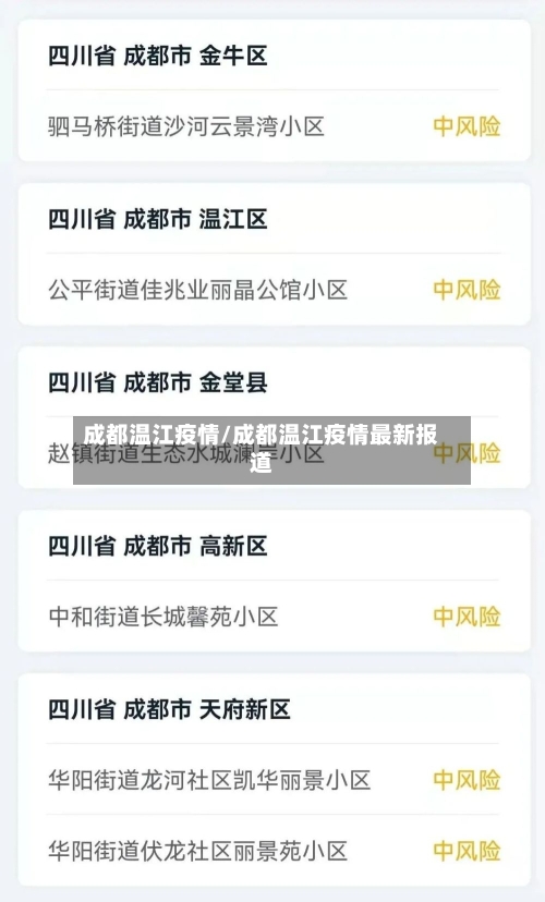 成都温江疫情/成都温江疫情最新报道-第2张图片