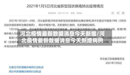 河北疫情最新数据消息今天新增/河北疫情最新数据消息今天新增病例-第3张图片