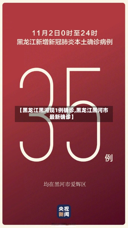 【黑龙江黑河现1例确诊,黑龙江黑河市最新确诊】-第2张图片