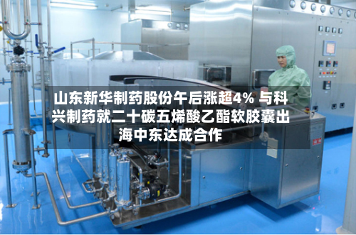 山东新华制药股份午后涨超4% 与科兴制药就二十碳五烯酸乙酯软胶囊出海中东达成合作