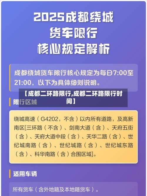 【成都二环路限行,成都二环路限行时间】-第2张图片