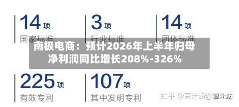 南极电商：预计2026年上半年归母净利润同比增长208%-326%