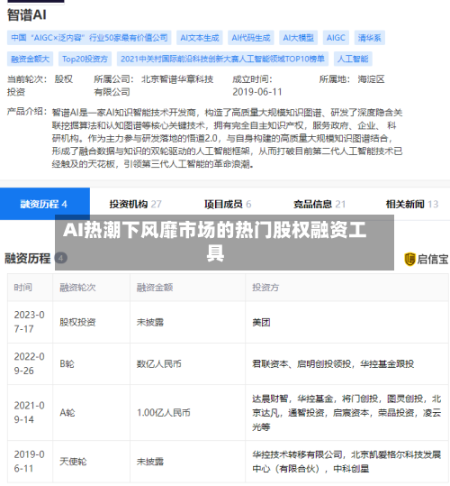 AI热潮下风靡市场的热门股权融资工具