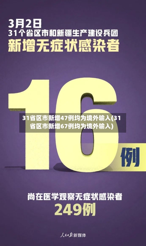 31省区市新增47例均为境外输入(31省区市新增67例均为境外输入)-第3张图片
