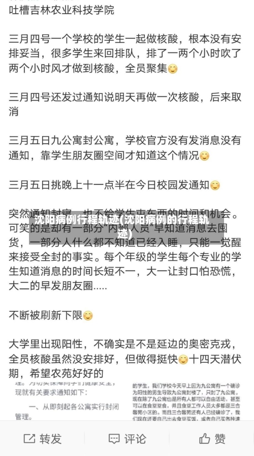 沈阳病例行程轨迹(沈阳病例的行程轨迹)