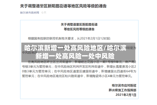 哈尔滨新增一处高风险地区/哈尔滨新增一处高风险一处中风险-第3张图片