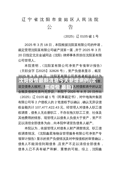 沈阳疫情最新消息今天新增病例(沈阳疫情 最新)-第3张图片