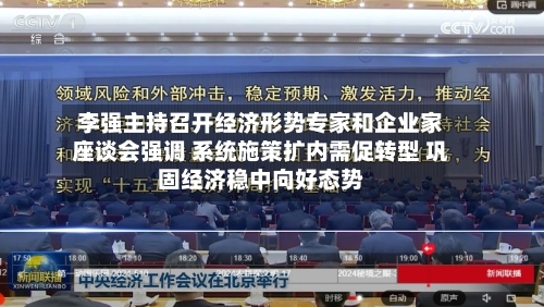 李强主持召开经济形势专家和企业家座谈会强调 系统施策扩内需促转型 巩固经济稳中向好态势-第3张图片