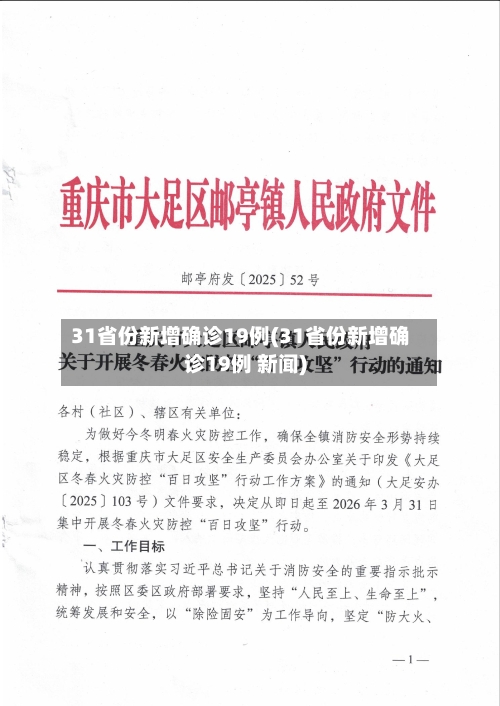 31省份新增确诊19例(31省份新增确诊19例 新闻)