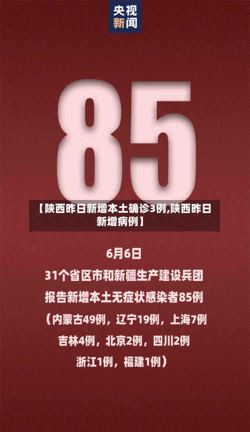 【陕西昨日新增本土确诊3例,陕西昨日新增病例】-第2张图片