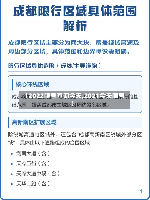 【2022限号查询今天,2021今天限号】