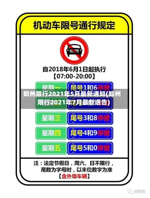 郑州限行2021年5月最新通知(郑州限行2021年7月最新通告)-第2张图片