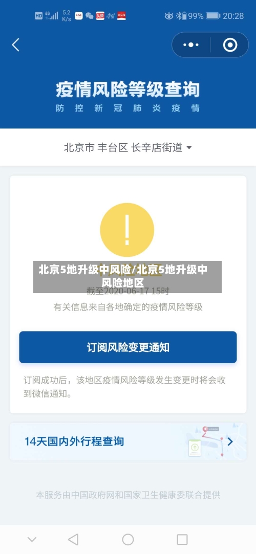 北京5地升级中风险/北京5地升级中风险地区-第2张图片