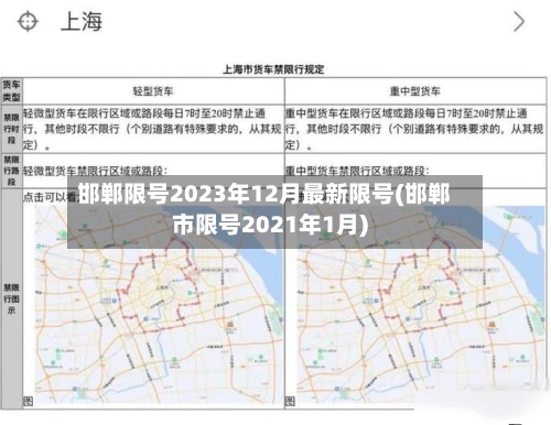 邯郸限号2023年12月最新限号(邯郸市限号2021年1月)-第2张图片