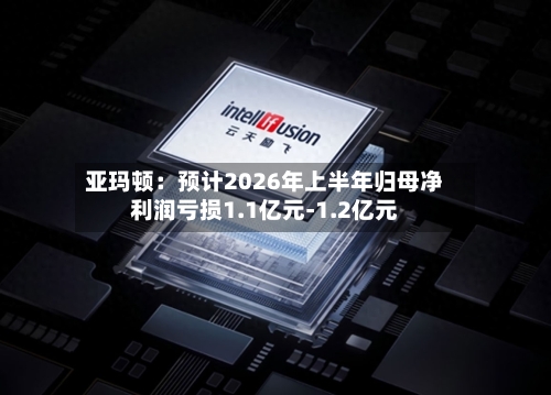 亚玛顿：预计2026年上半年归母净利润亏损1.1亿元-1.2亿元