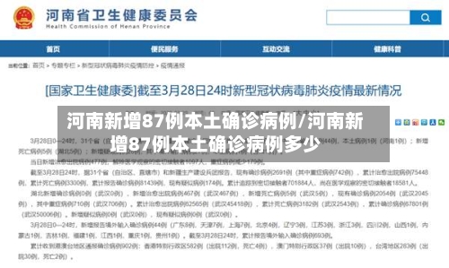 河南新增87例本土确诊病例/河南新增87例本土确诊病例多少-第2张图片