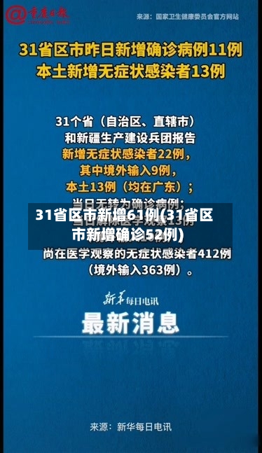 31省区市新增61例(31省区市新增确诊52例)-第3张图片