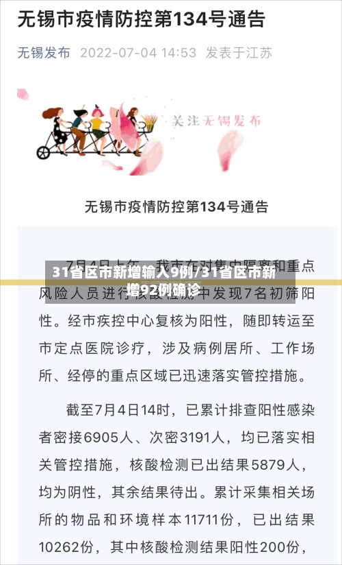 31省区市新增输入9例/31省区市新增92例确诊-第2张图片