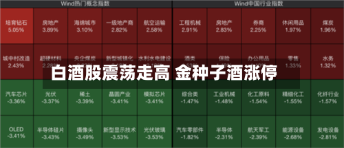 白酒股震荡走高 金种子酒涨停-第2张图片