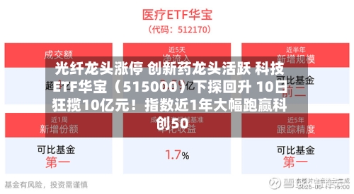 光纤龙头涨停 创新药龙头活跃 科技ETF华宝（515000）下探回升 10日狂揽10亿元！指数近1年大幅跑赢科创50