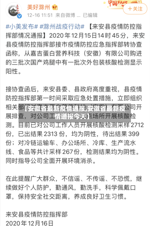 【安徽省最新疫情通报,安徽省最新疫情通报今天】-第2张图片
