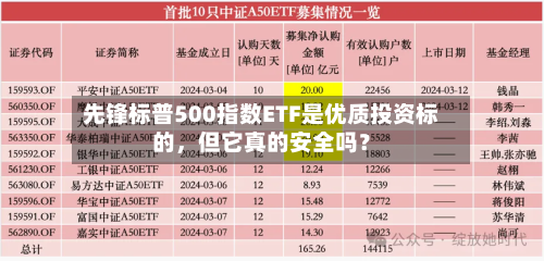 先锋标普500指数ETF是优质投资标的，但它真的安全吗？