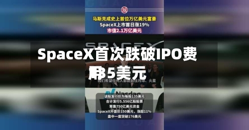 SpaceX首次跌破IPO费用135美元-第2张图片
