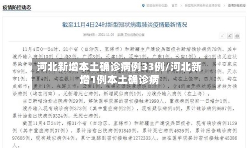 河北新增本土确诊病例33例/河北新增1例本土确诊病-第2张图片