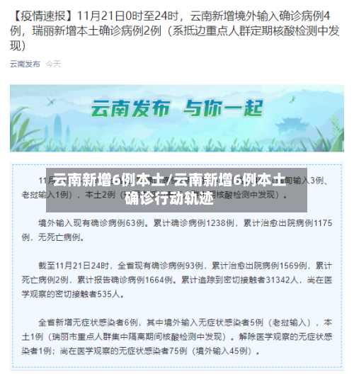 云南新增6例本土/云南新增6例本土确诊行动轨迹-第2张图片