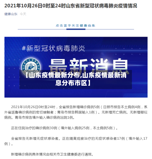 【山东疫情最新分布,山东疫情最新消息分布市区】-第2张图片