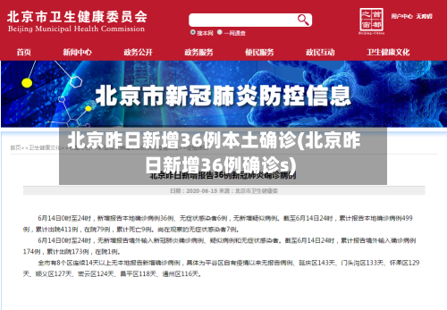 北京昨日新增36例本土确诊(北京昨日新增36例确诊s)-第2张图片
