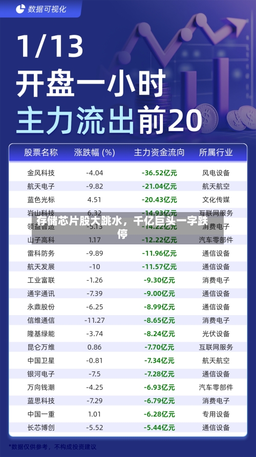 存储芯片股大跳水，千亿巨头一字跌停-第2张图片