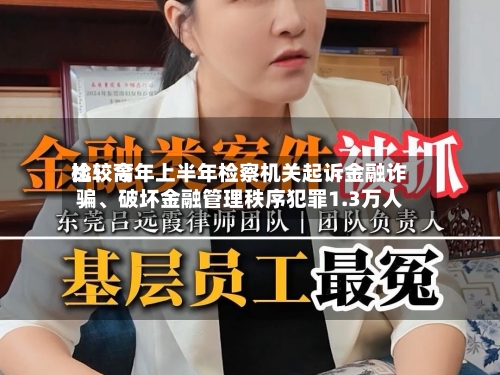 比较高检：今年上半年检察机关起诉金融诈骗、破坏金融管理秩序犯罪1.3万人-第2张图片