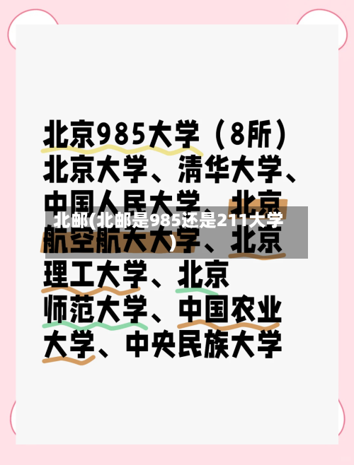 北邮(北邮是985还是211大学)-第3张图片