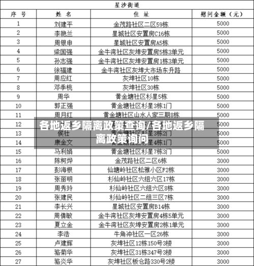 各地返乡隔离政策查询/各地返乡隔离政策询问