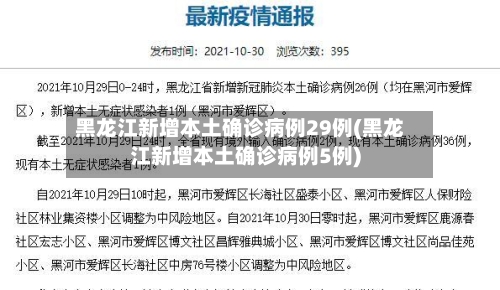 黑龙江新增本土确诊病例29例(黑龙江新增本土确诊病例5例)