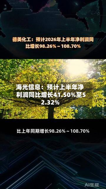 海光信息：预计上半年净利润同比增长41.50%至52.32%