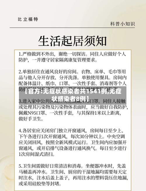【官方:无症状感染者共1541例,无症状感染者8例】-第2张图片