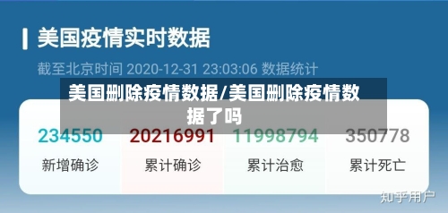 美国删除疫情数据/美国删除疫情数据了吗-第2张图片