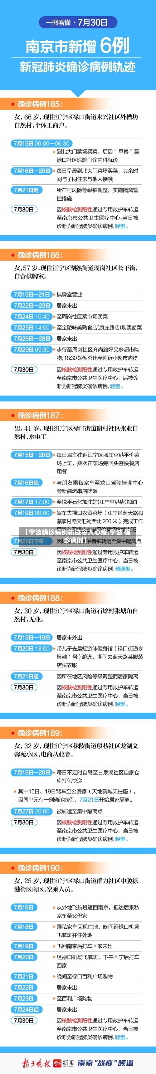 【宁波确诊病例轨迹令人心疼,宁波 确诊病例】