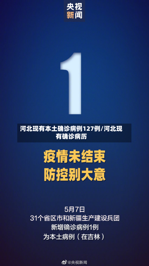 河北现有本土确诊病例127例/河北现有确诊病历