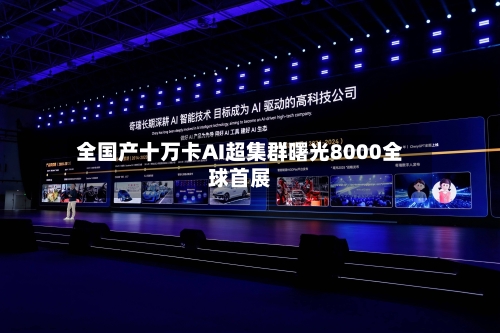 全国产十万卡AI超集群曙光8000全球首展-第2张图片