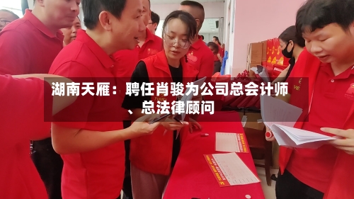 湖南天雁：聘任肖骏为公司总会计师、总法律顾问
